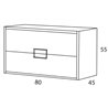 Mueble suspendido Nantes Futurba&ntilde;o