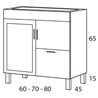 Mueble blanco Atlanta Futurba&ntilde;o