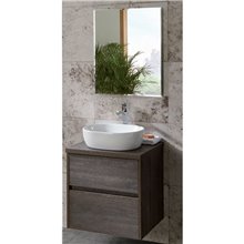 Pack mueble con 2 cajones, lavabo sobreencimera y espejo DECO LINE Sanchis