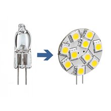 Bombilla G4 bi-pin circular 2.5W 