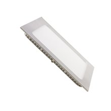 Panel Downlight cuadrado de 12W PLATA