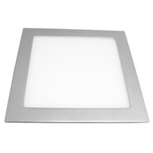 Panel Downlight cuadrado de 18W PLATA