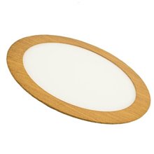 Panel Downlight redondo de 18W MADERA