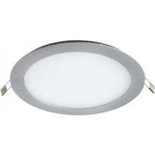 Panel Downlight redondo de 18W PLATA