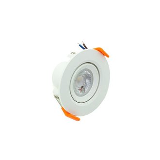 Foco LED circular direccionable 3W blanco PC