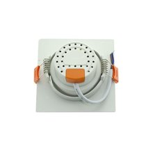 Foco LED cuadrado direccionable 5W blanco PC