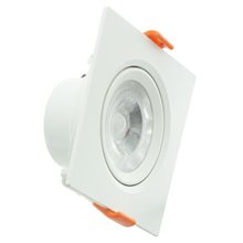 Foco LED cuadrado direccionable 12W blanco PC