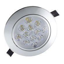 Foco LED circular direccionable 12W plata