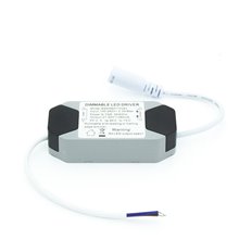 Plafón LED redondo Ø17x4cm 12W plata