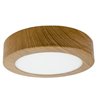 Plaf&oacute;n LED redondo &Oslash;17x4cm 12W madera