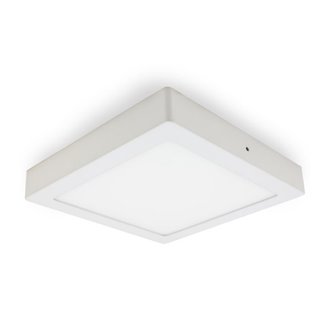 Plaf&oacute;n LED cuadrado 30x30x4cm 24W blanco