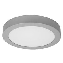 Plafón LED redondo Ø22x4cm 18W plata