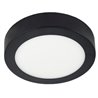 Plaf&oacute;n LED redondo &Oslash;22x4cm 18W negro