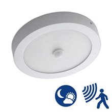 Plafón LED detector de presencia y sensor crepuscular 18W blanco