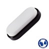Plaf&oacute;n LED oval IP54 19,6x9,5x4,5 cm 12W negro