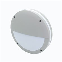 Plafón LED media luna IP65 gris