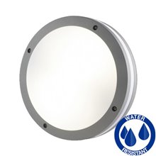 Plafón LED redondo IP65 gris