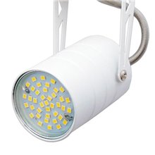 Foco carril cilíndrico GU10 blanco
