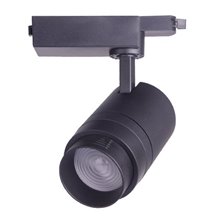 Foco LED carril ajustable 30W negro