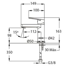Grifo de lavabo Manacor Teka Futurbaño