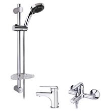 Combo Inca (Barra + Grifo lavabo + Grifo bañera) Futurbaño