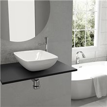 Lavabo cuadrado KIT MINI 3 PIEZAS Tegler