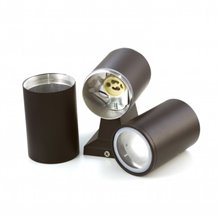 Aplique negro aluminio 2xGU10