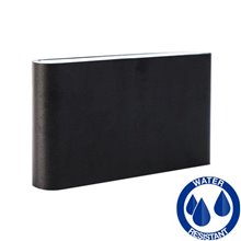 Aplique negro aluminio LED 2x6W