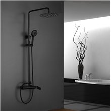 Conjunto de ducha termostática CASSIO NEGRA de GME