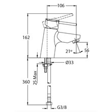 Grifo de lavabo Eco Alaior Teka Futurbaño