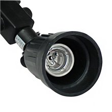 Foco articulado superficie E27 negro