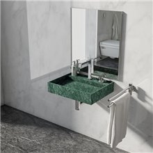 Lavabo suspendido PIEDRA NATURAL COMPACTA Iraya TEGLER