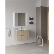 Mueble de baño con lavabo cerámico 80cm Life Royo