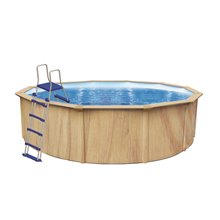 Piscina redonda de chapa de acero reforzada IRATI 300 K2O