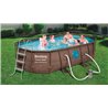 Piscina desmontable oval dise&ntilde;o Rattan 549 Bestway