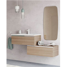 Mueble de baño modular con lavabo cerámico 135cm Vida Royo