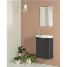 Conjunto de baño mueble + lavabo + espejo 45cm Enjoy Royo