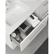 Mueble de baño con lavabo cerámico dos senos...