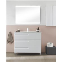 Mueble de baño 3 cajones con lavabo cerámico...