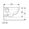 Pack inodoro suspendido Geberit Smyle Rimfree