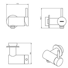 Grifo monomando para ducha Control Cosmic