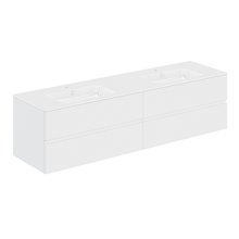 Mueble 4 cajones con lavabo de 2 senos 200,5cm Mood COSMIC