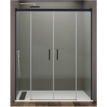 Mampara frontal 2 correderas BASIC NEGRO GME