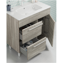 Mueble de baño con lavabo cerámico 80cm Confort Royo