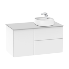 Mueble 100cm con Lavabo sobre encimera Fineceramic Beyond Roca