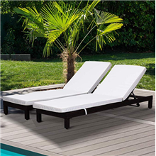 Juego de 2 tumbonas chaise longue Outsunny 