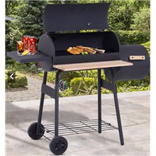 Barbacoa ahumadora con ruedas - Outsunny