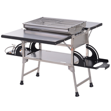 Cocina portátil Multifuncional y Barbacoa - Outsunny