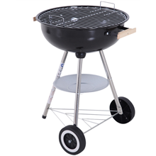 Barbacoa circular con tapa - Outsunny