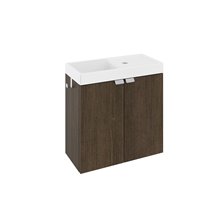 Mueble 2 puertas 50cm Roble chocolate B-Box BATH+
